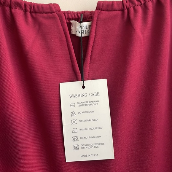 Women's Plus Size Off Shoulder Midi High Low Dress - Picture 9 of 10